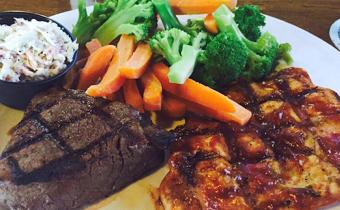 Thornys Steak dinner