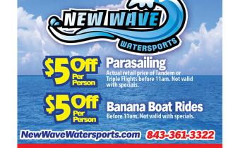 New Wave Watersports - $5 Off Parasailing & Banana Boat Rides Photo