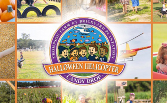 Halloween Helicopter Candy Drop at Thompson Farm! Photo