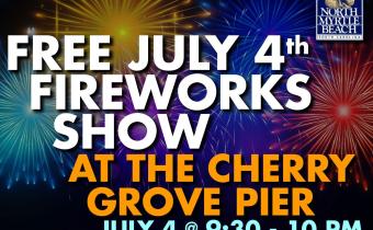 Fourth of July Fireworks Show at the Cherry Grove Pier Photo