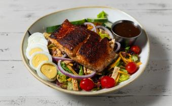 Blackbeard Salad with Blackened Salmon Photo 3