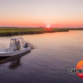 Sunrise over Little River South Carolina