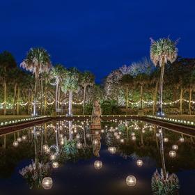 Nights of a Thousand Candles pond with candles