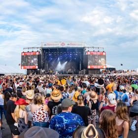 CCMF 2022 daytime shot of stage with crowd