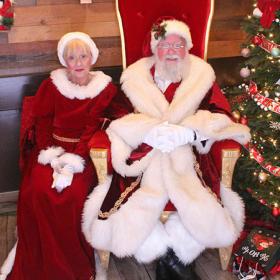 Santa Frank as Santa with Mrs. Claus