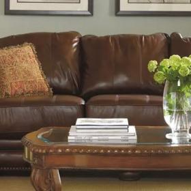 Wholesale Furniture brown leather sofa