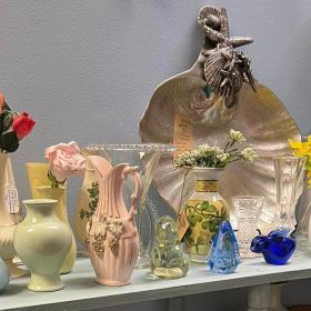 Glassware and antiques
