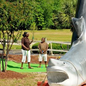 Shipwreck Island Adventure Golf shark