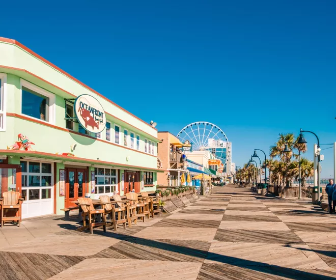 Myrtle Beach Boardwalk with SkyWheel