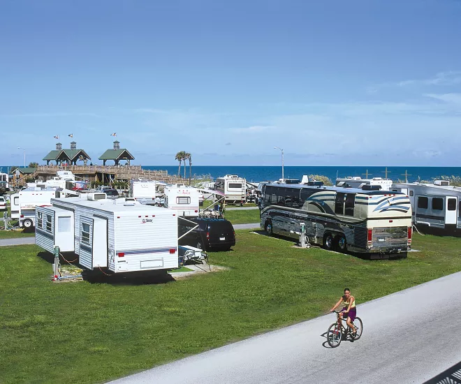 Camping by the ocean