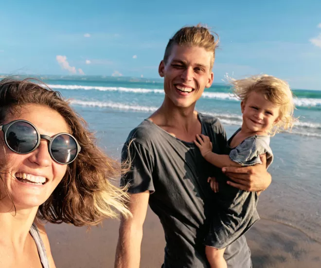 Family at the Beach