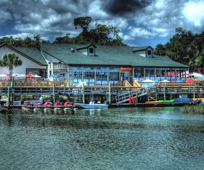 Water at MarshWalk of Dead Dog Saloon and Boats