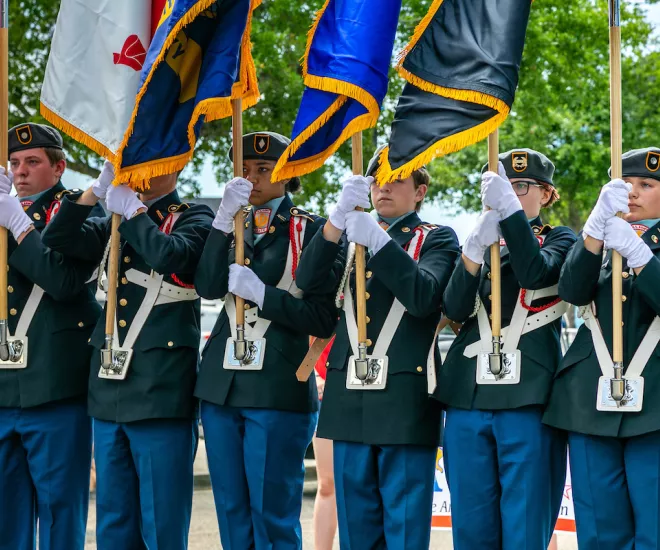 Military Appreciation Parade during Memorial Day Weekend