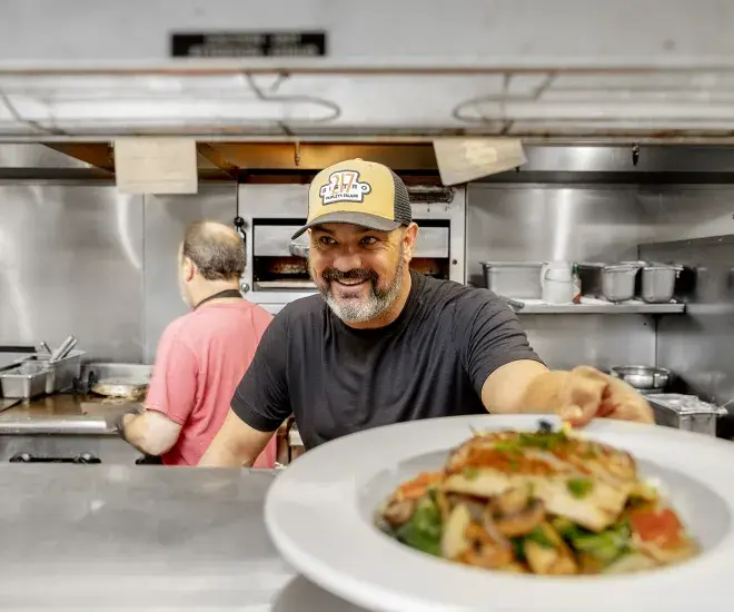 chef in kitchen