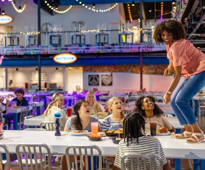 The Hangout Broadway at The Beach Dancing Table Family Dining Teens