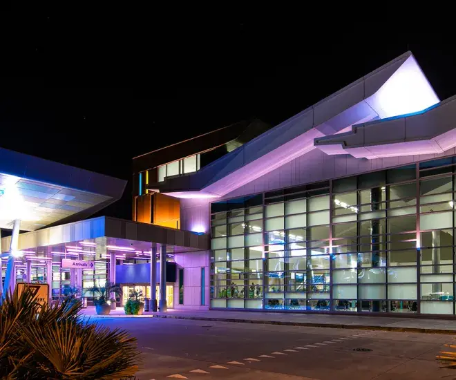 Myrtle Beach International Airport (MYR) night shot