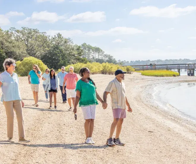 Group Walking Vereen Gardens