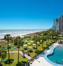 Dayton House Resort oceanfront lawn and pool