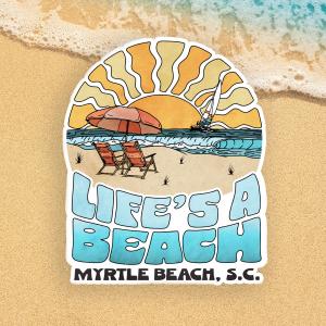 Beach Easy Life's a Beach Sticker