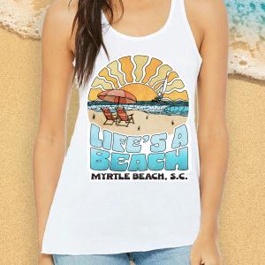 Fin First Beach Easy Life's a Beach Tank