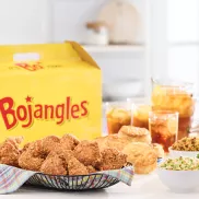 Bojangles meal with chicken, sides and sweet tea