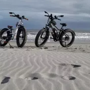 Myrtle Beach Electric bikes on the beach