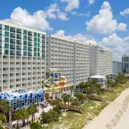 Crown Reef Resort oceanfront with waterpark