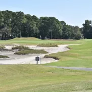 Prestwick Country Club rolling greens with sandtrap