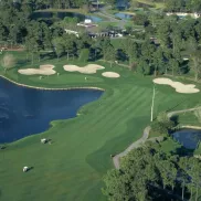 River Club golf course aerial of fairway