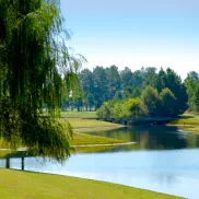 Sandpiper Bay Golf scenic course with pond