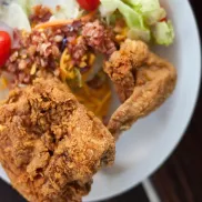 Simply Southern Smokehouse fried chicken plate