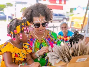 Craft Vendor at the Gullah Geechee Festival in Atlantic Beach