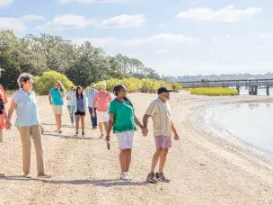 Group Walking Vereen Gardens