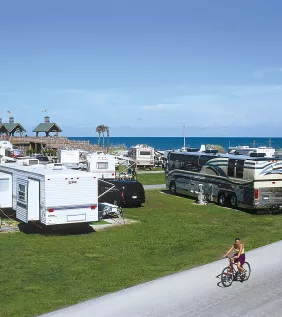 Camping by the ocean