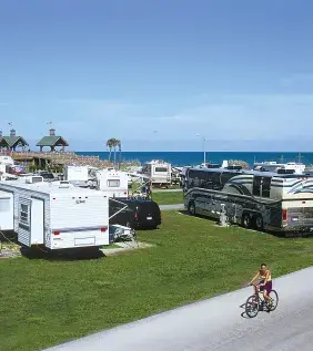 Camping by the ocean