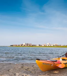 Kayaking to Waites Island in North Myrtle Beach