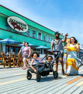 Boardwalk near Oceanfront Bar &amp; Grill