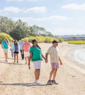Group Walking Vereen Gardens