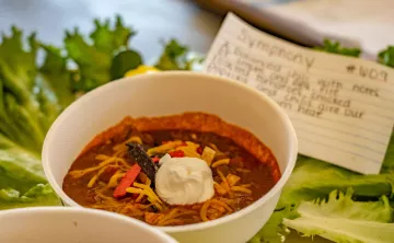 Bowl of Chili being judged at Beach 'N Chili Fest