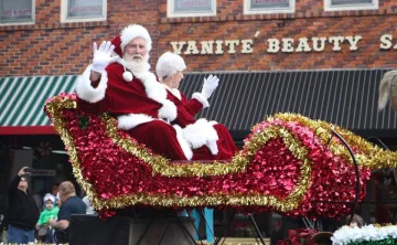 santa in parade