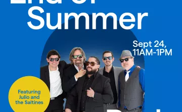 Julio and the Saltines are playing at Tanger Outlets, September 24 from 11am - 1pm