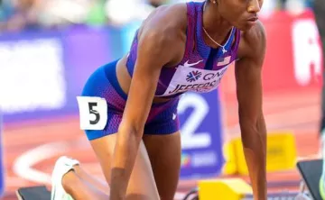 Melissa Jefferson at race