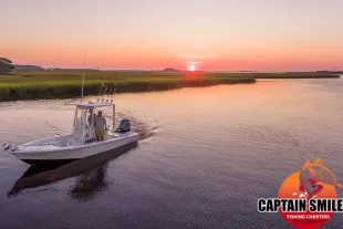 Sunrise over Little River South Carolina