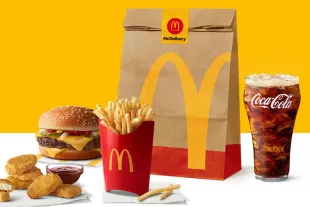 McDonald's meal with drink