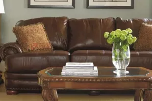 Wholesale Furniture brown leather sofa