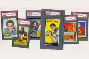 Selection of vingage sports trading cards