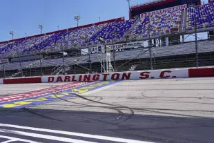 Darlington Raceway with stands