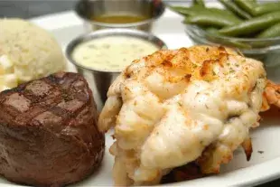 Steak and Lobster dinner