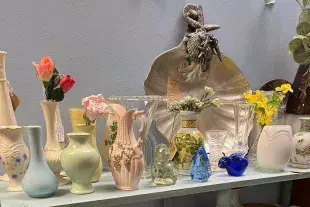 Glassware and antiques