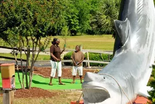 Shipwreck Island Adventure Golf shark